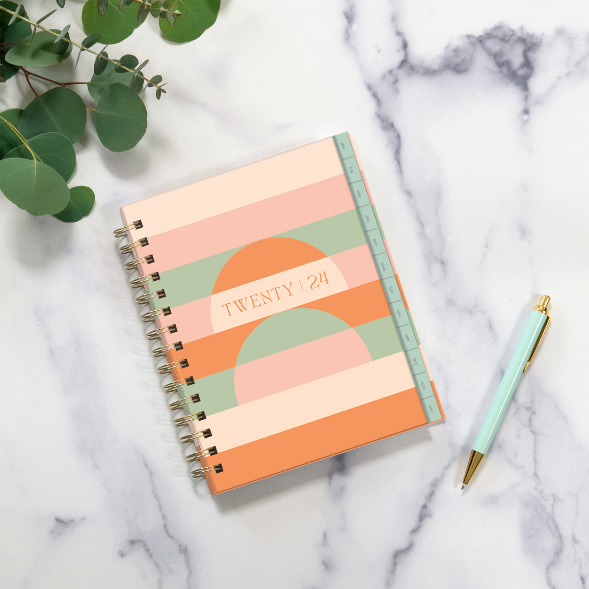 2024 Golden Hour Edie Tabbed Planner