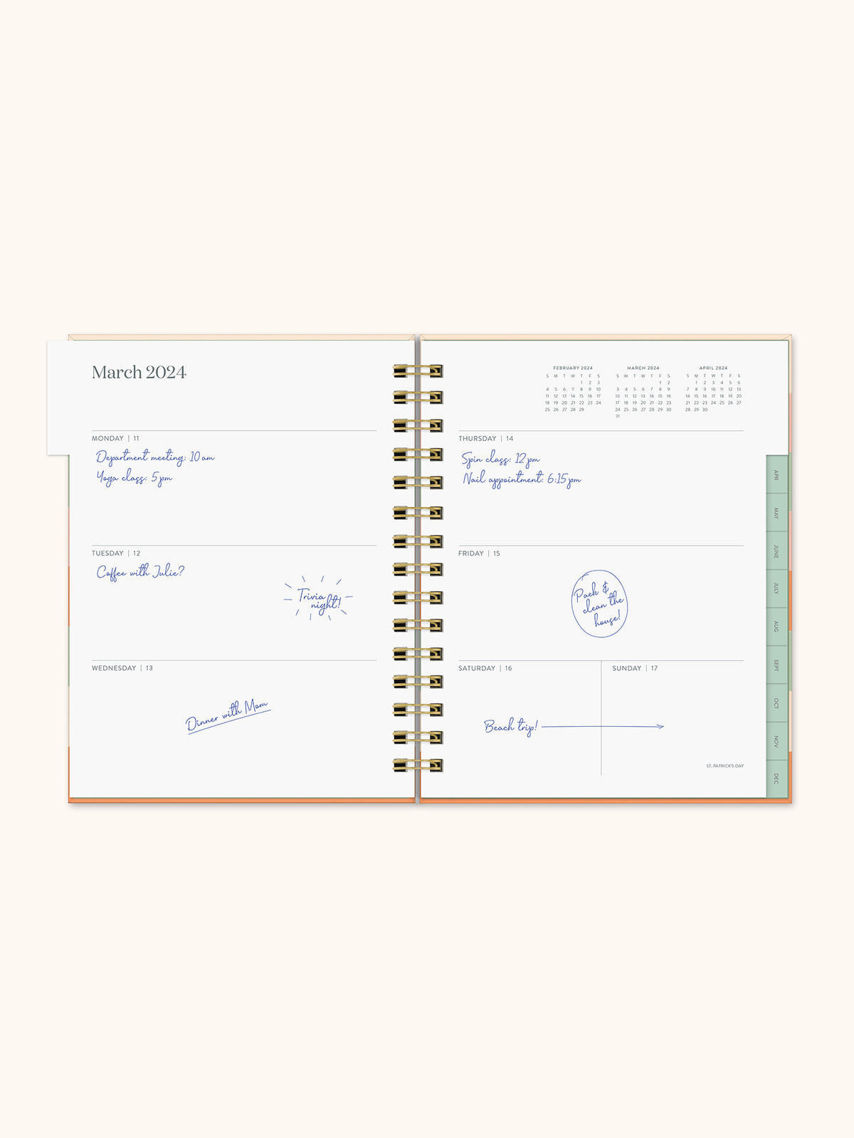 2024 Golden Hour Edie Tabbed Planner