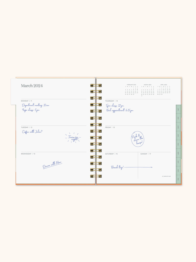 2024 Golden Hour Edie Tabbed Planner