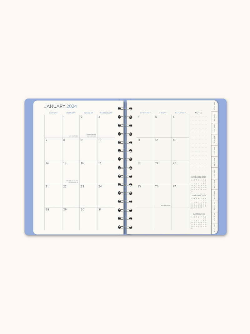2024 Dotted Palms Ondine Tabbed Planner