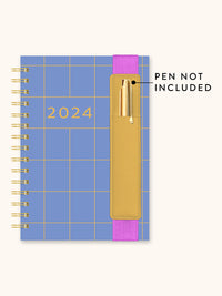 2024 Periwinkle Grid Oliver Planner