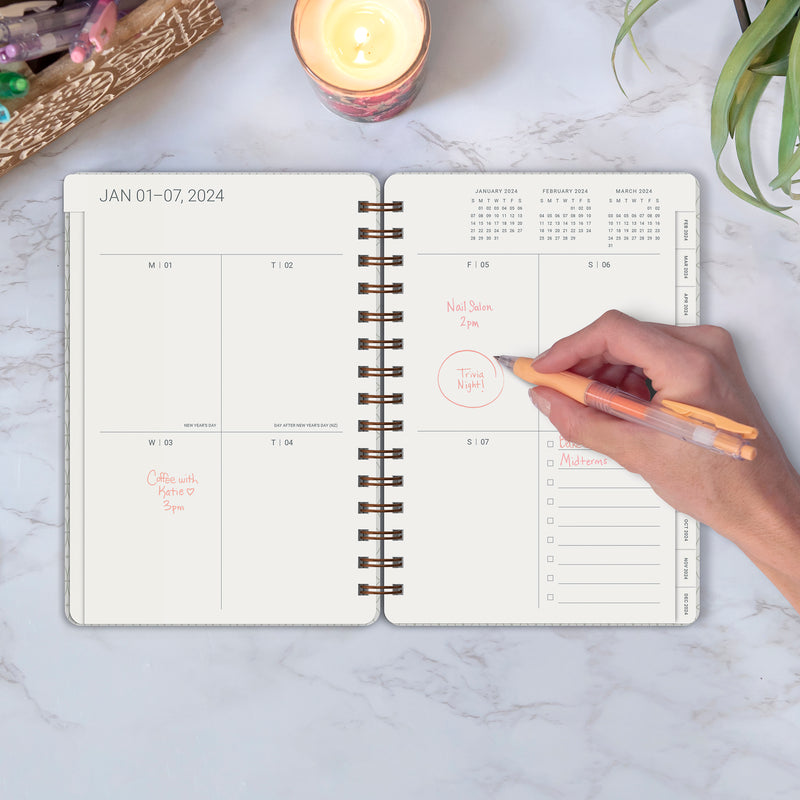 2024 Greige Agatha Planner