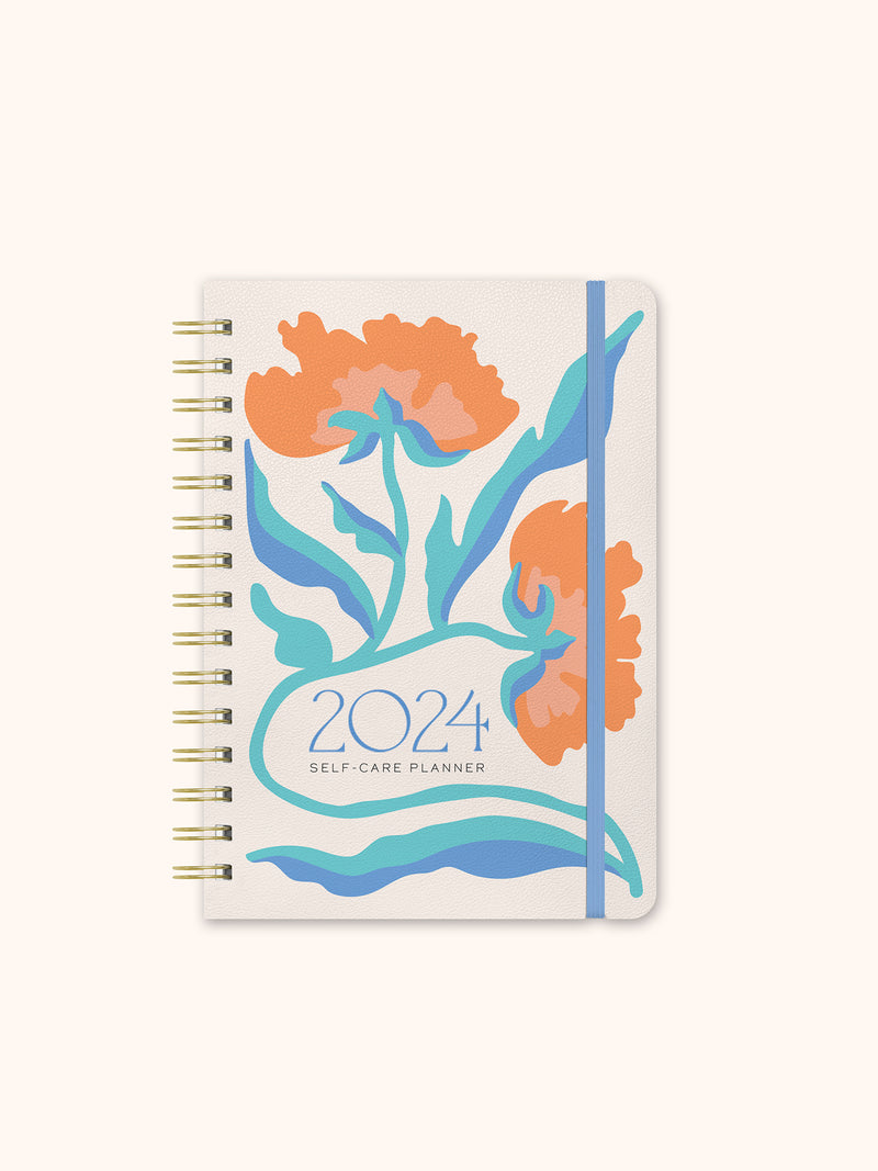 2024 Floral Flow Self-Care Planner