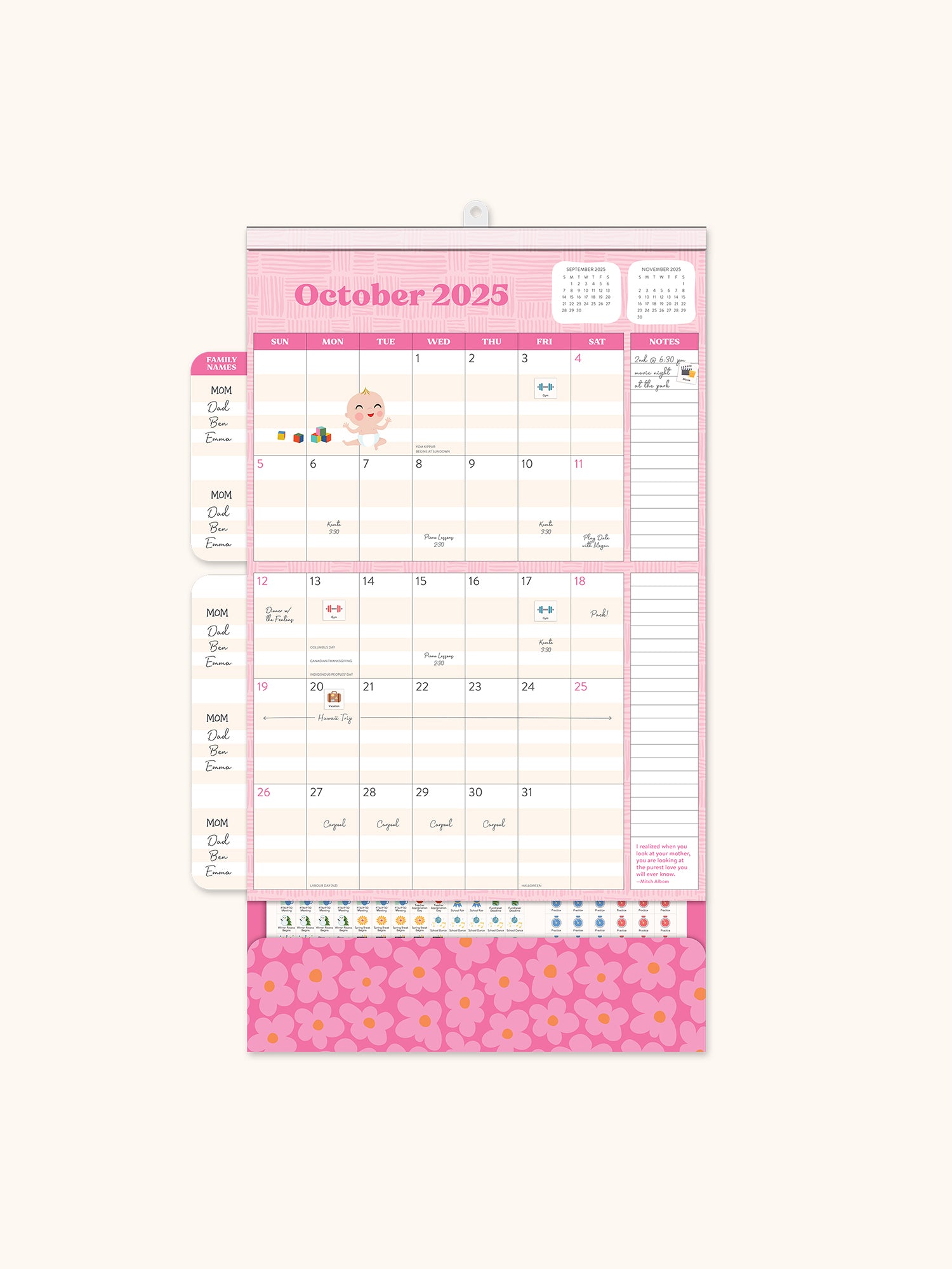 2025 Mom DIA Wall Calendar