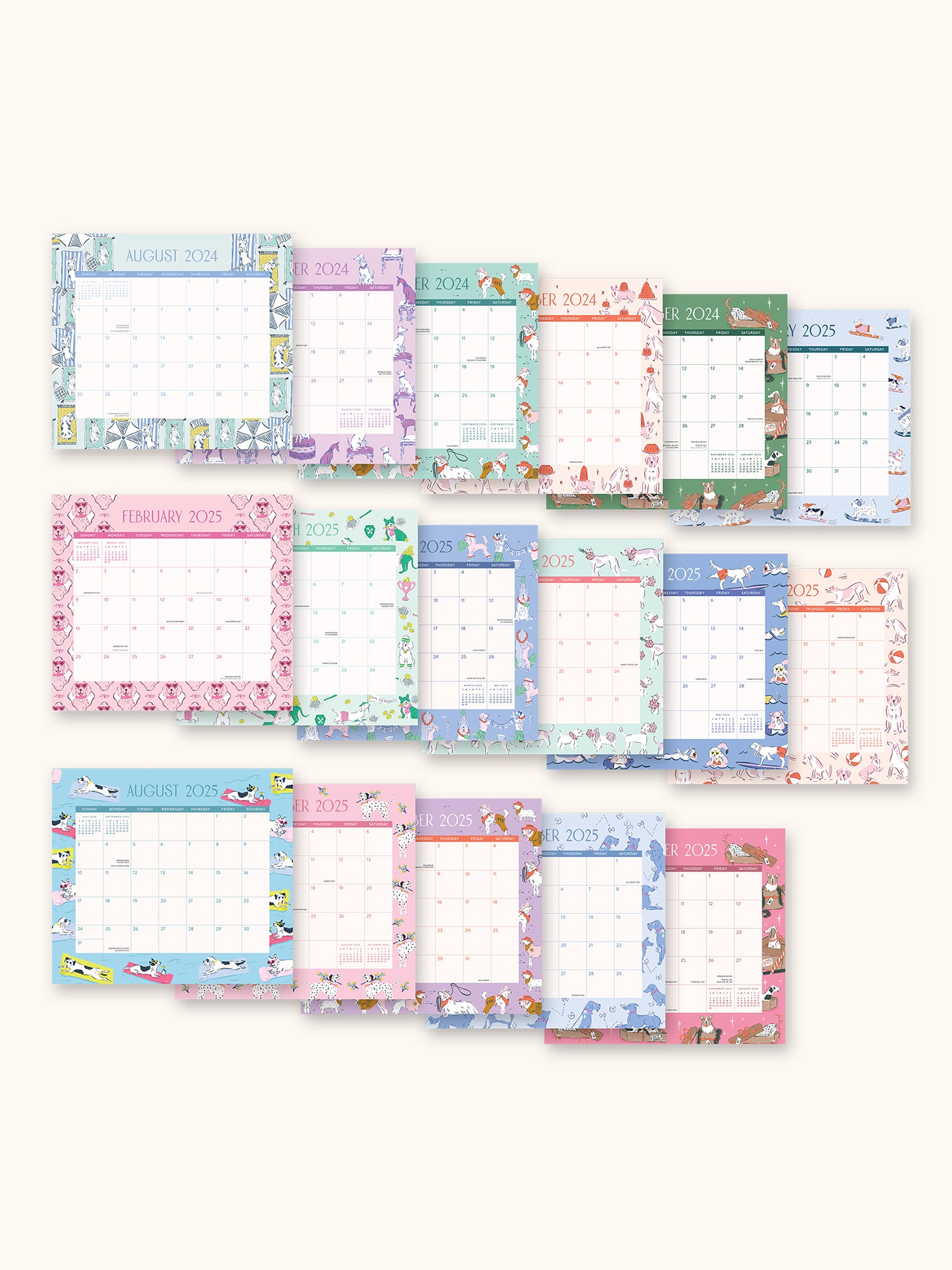 2025 Dog Days Magnetic Monthly Pad Calendar – Studio Oh! 2025-dog-days-magnetic-monthly-pad-calendar-studio-oh