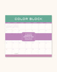 2025 Color Block Magnetic Monthly Pad Calendar