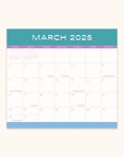 2025 Color Block Magnetic Monthly Pad Calendar