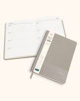 2025 Dots on Dove Gray Large Dual-Textured Planner