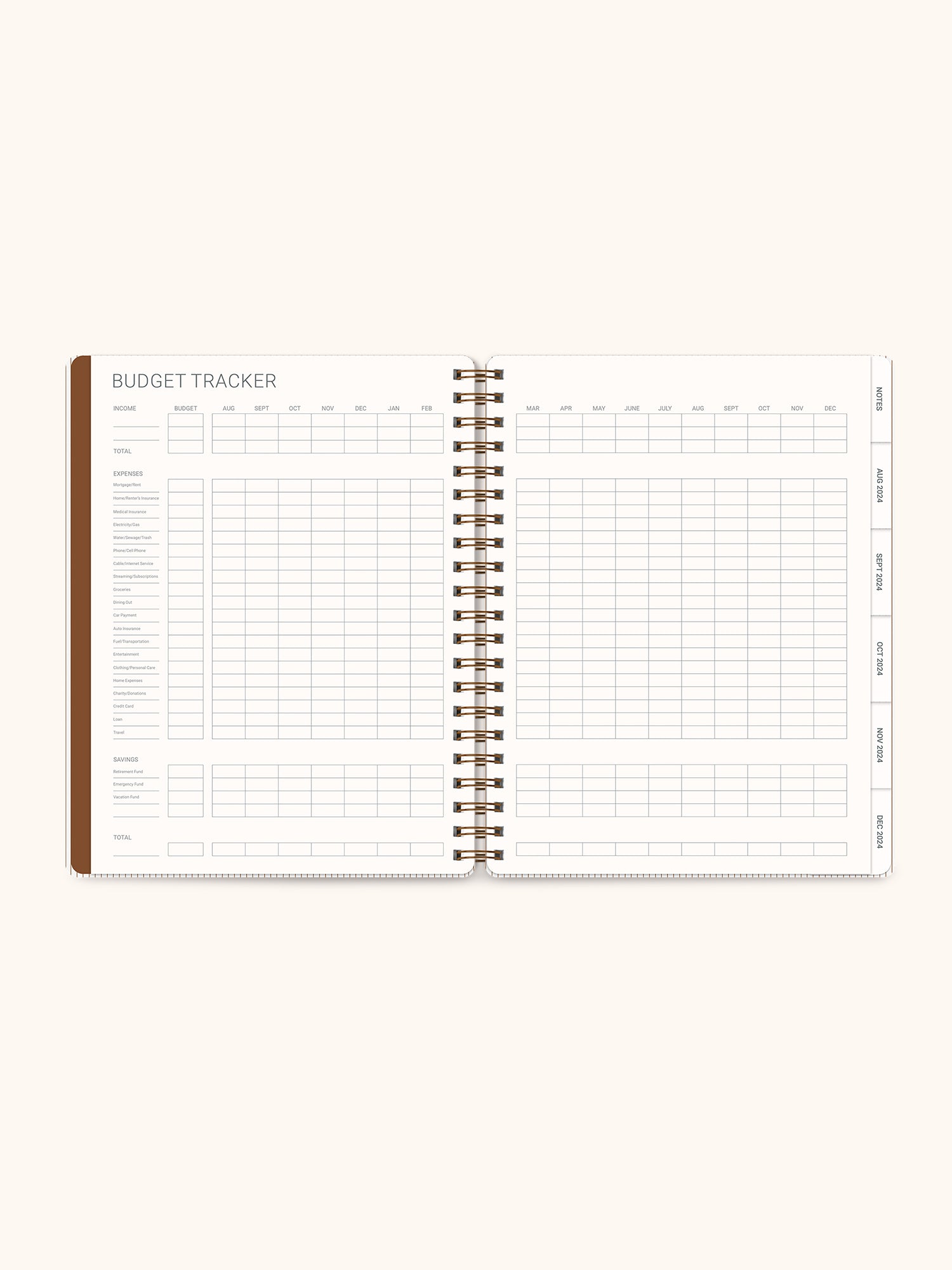 2025 Tawny Brown Baxter Planner