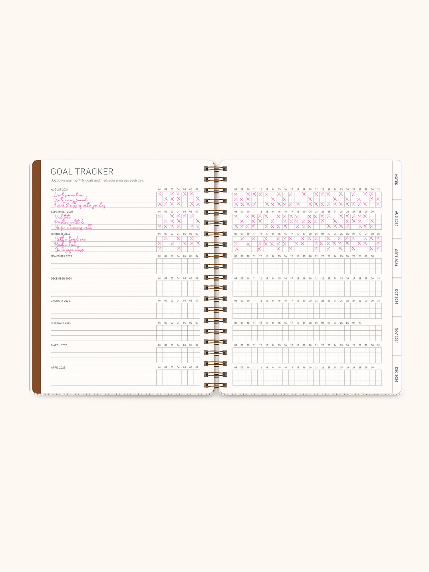 2025 Tawny Brown Baxter Planner