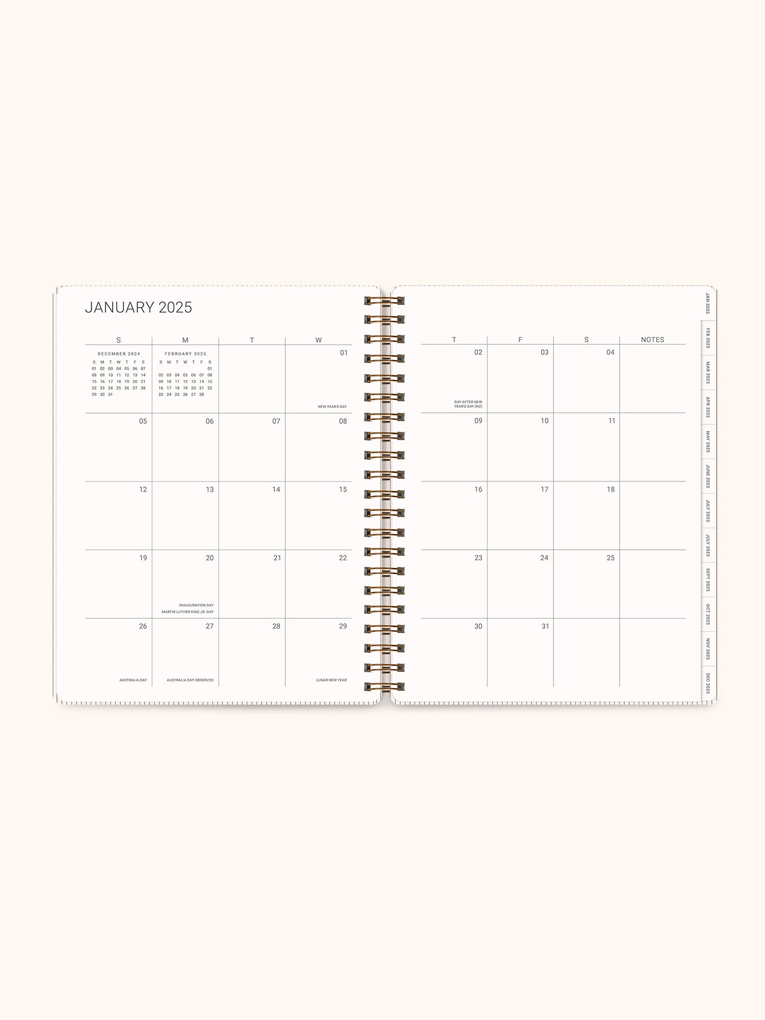 2025 Tawny Brown Baxter Planner