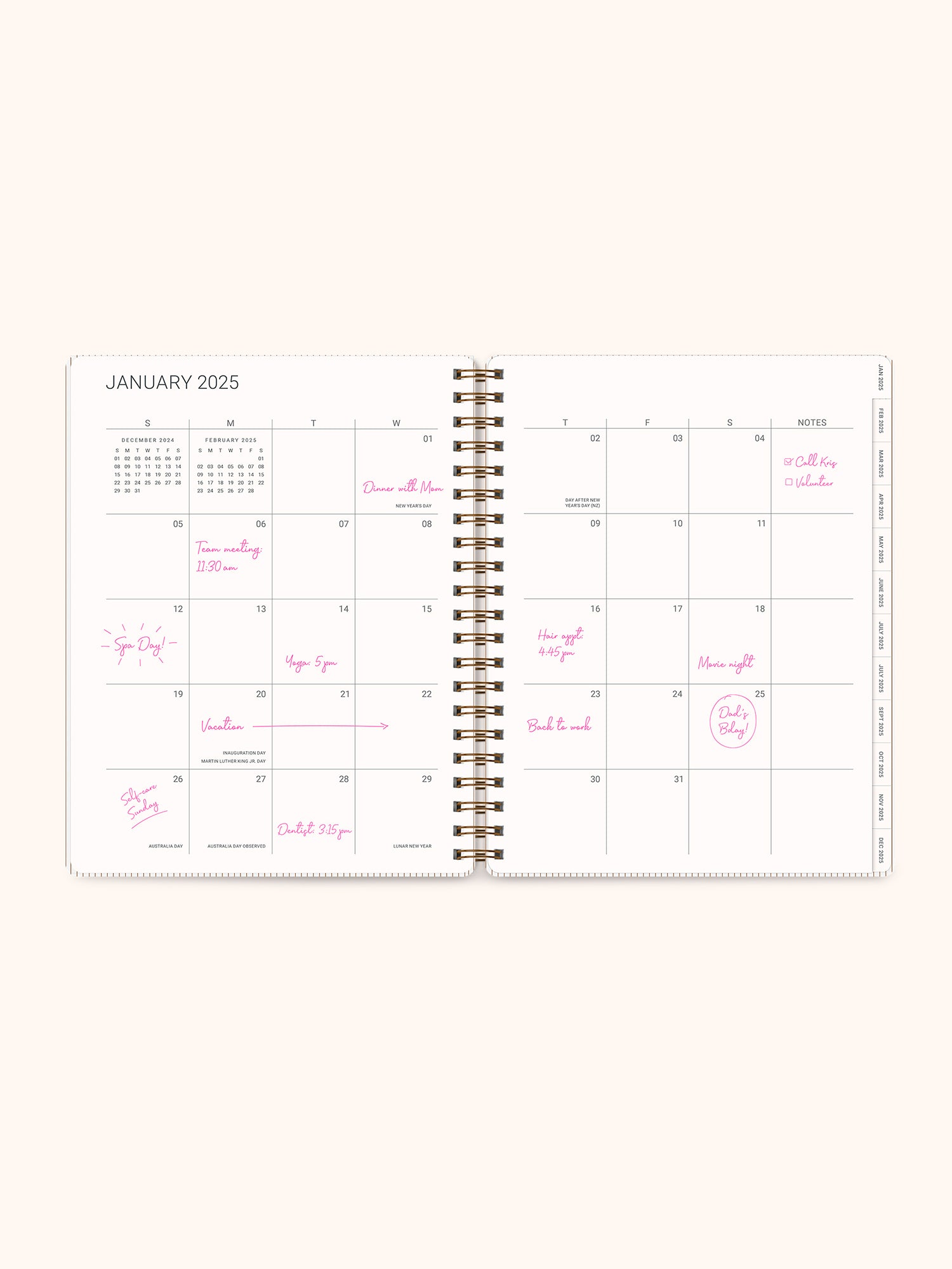 2025 Tawny Brown Baxter Planner