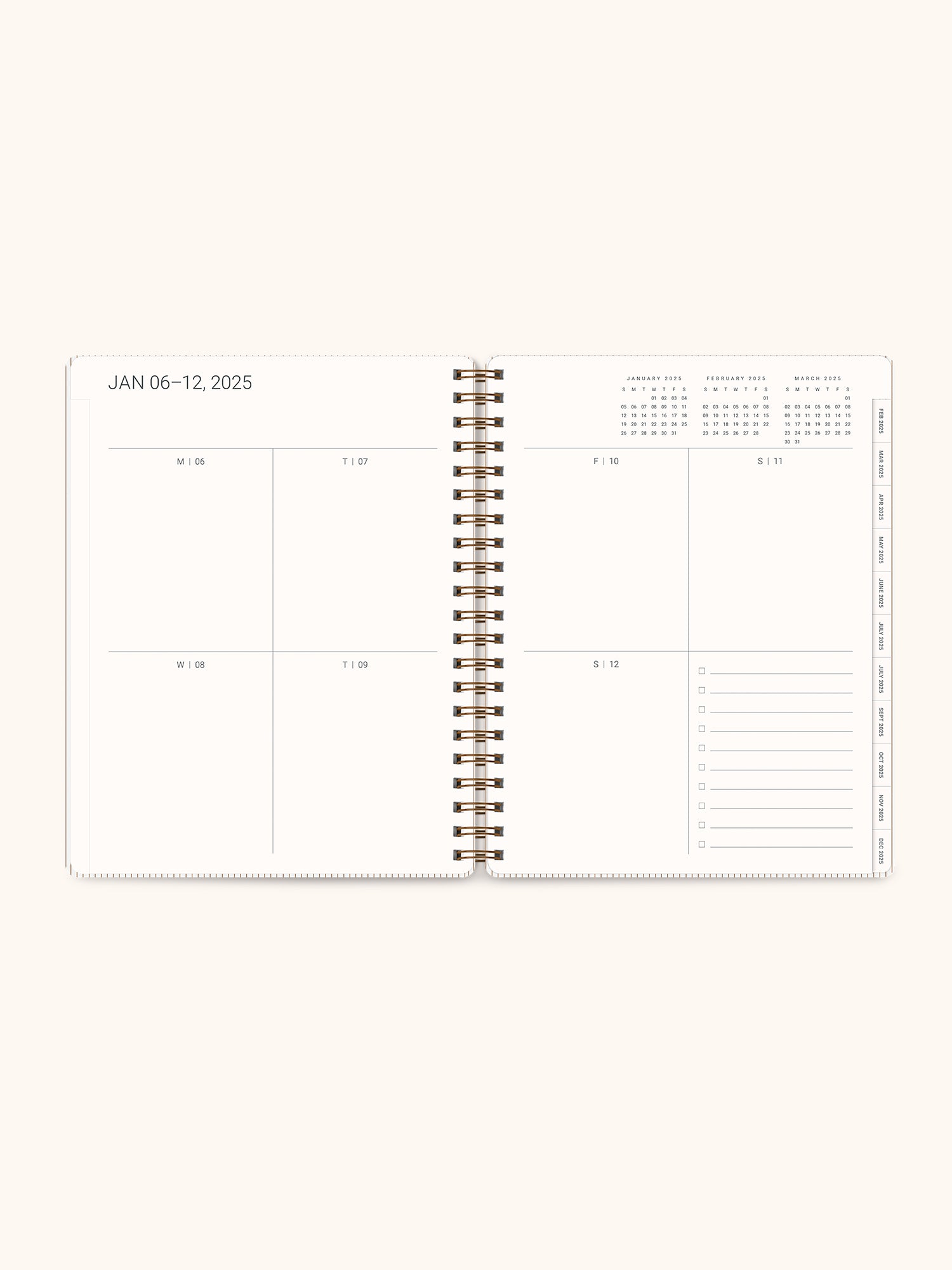 2025 Tawny Brown Baxter Planner