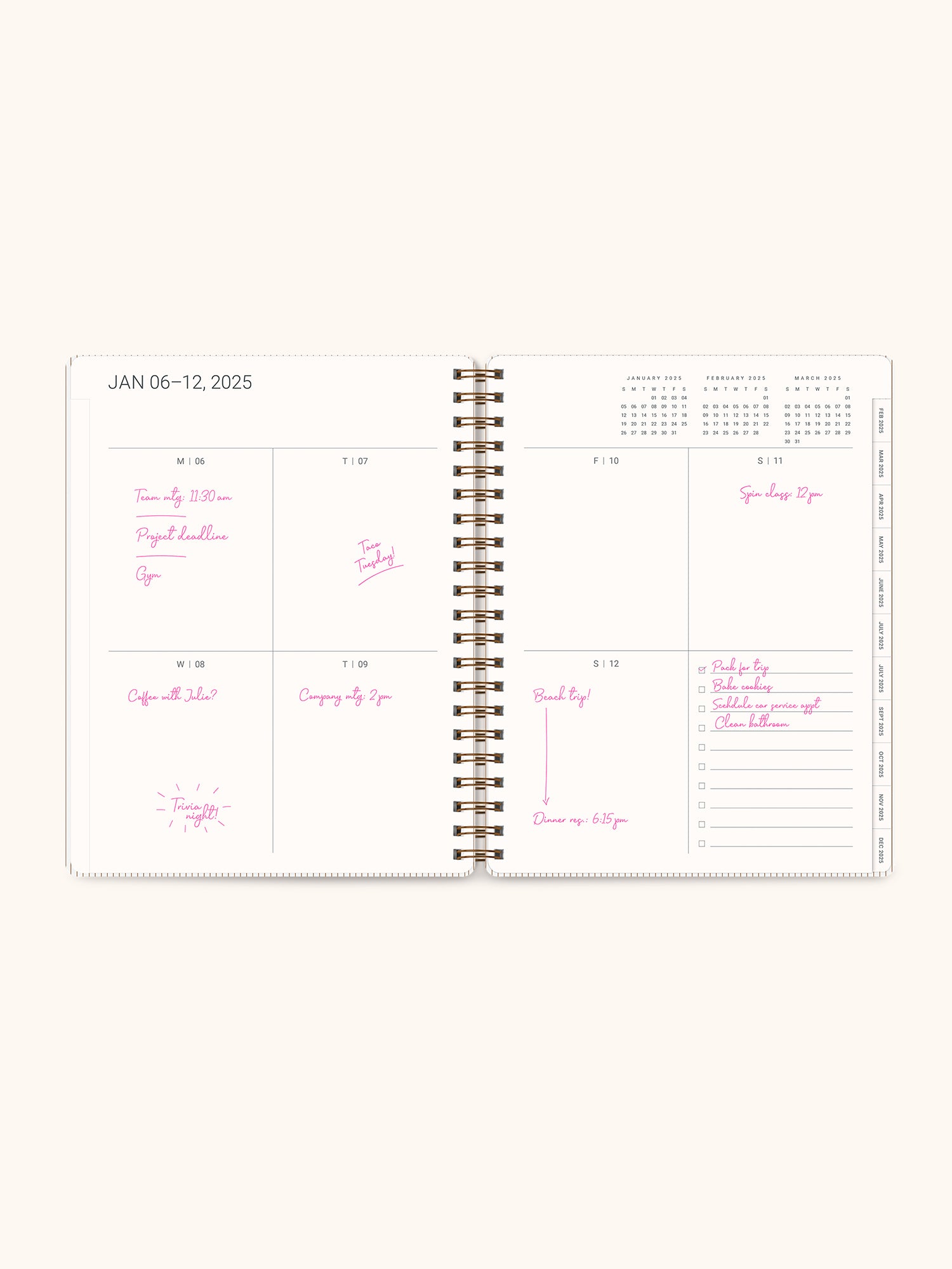 2025 Tawny Brown Baxter Planner