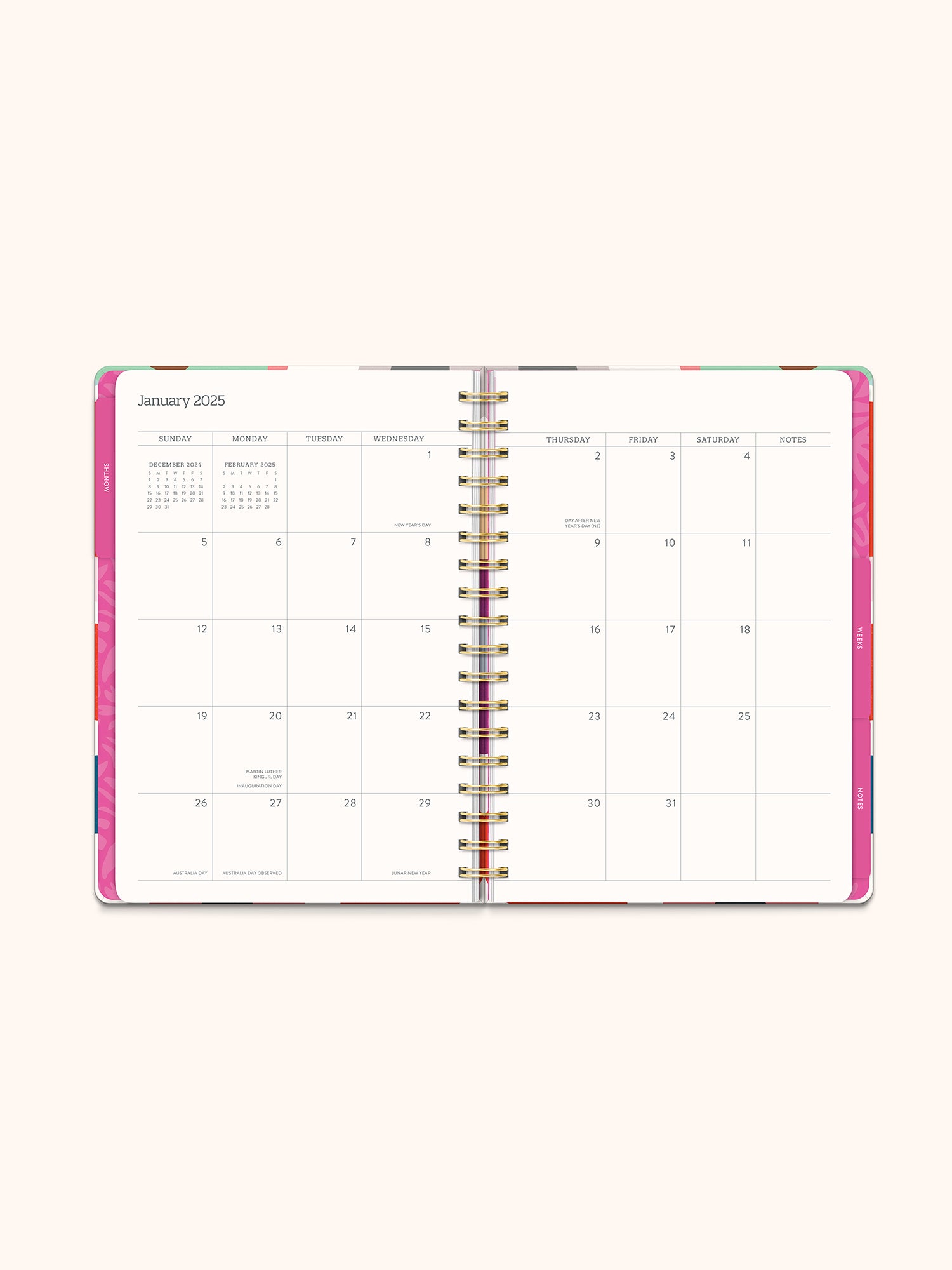 2025 Summer Poppies Tri-Tab Planner