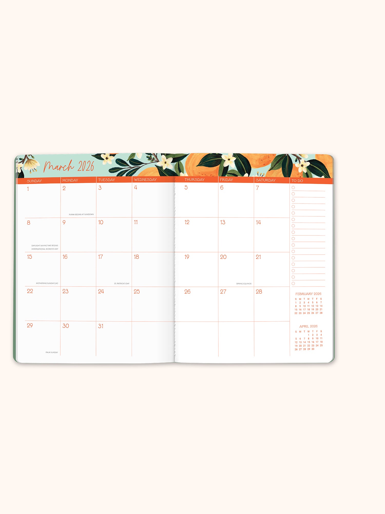 2026 Fruit &amp; Flora Just Right Monthly Planner