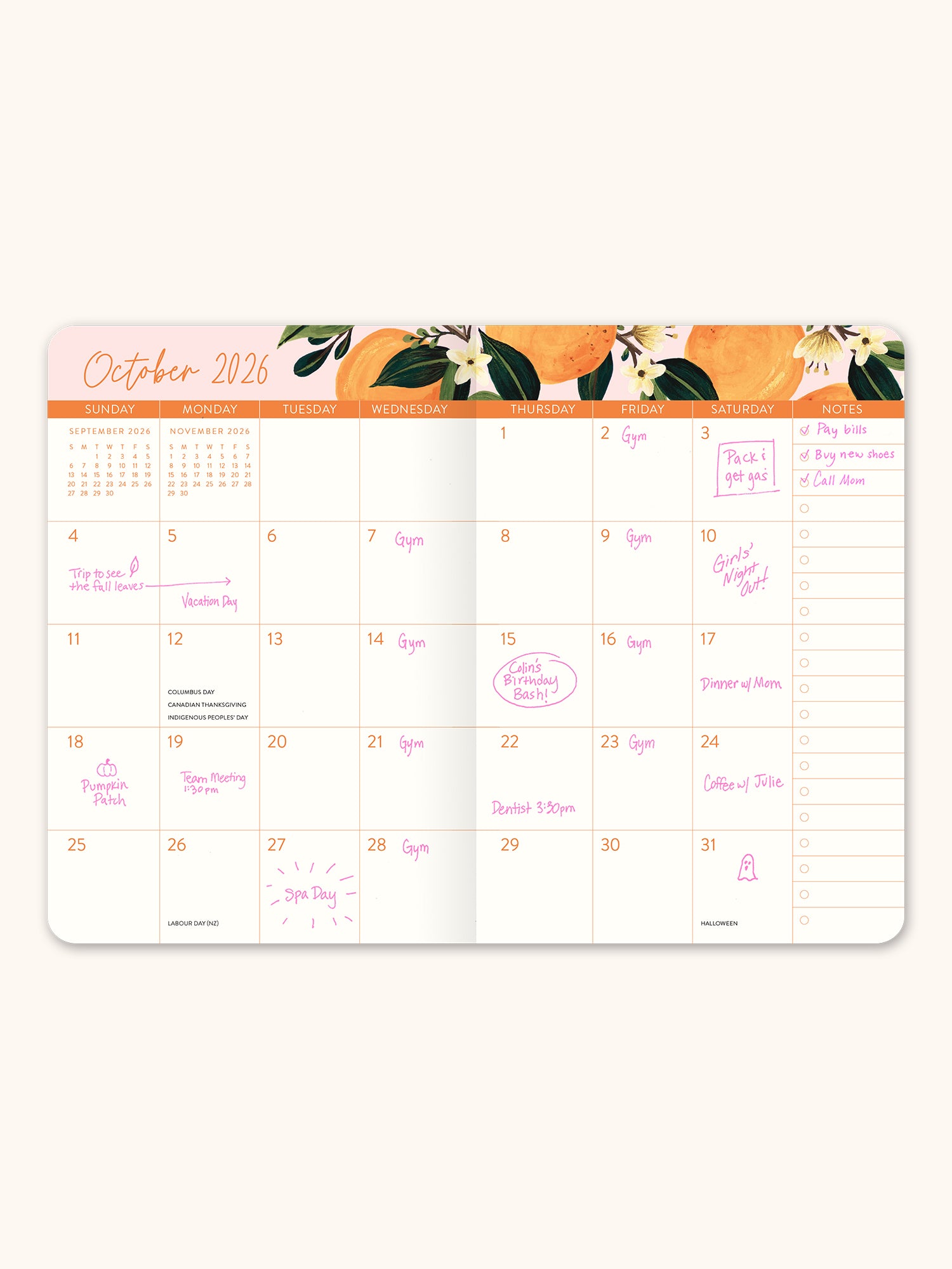 2026 Fruit &amp; Flora Monthly Pocket Planner