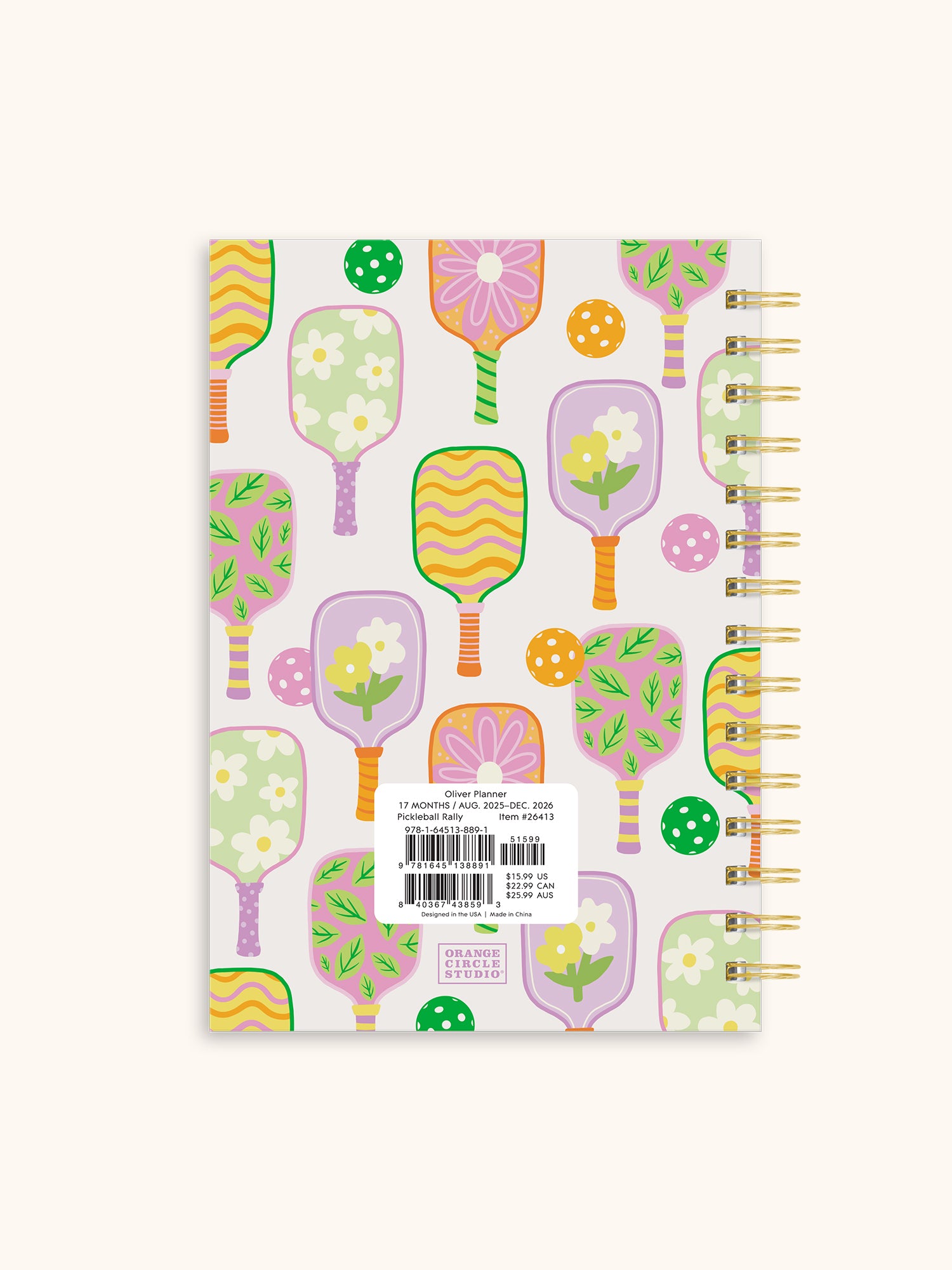 2026 Pickleball Rally Oliver Planner