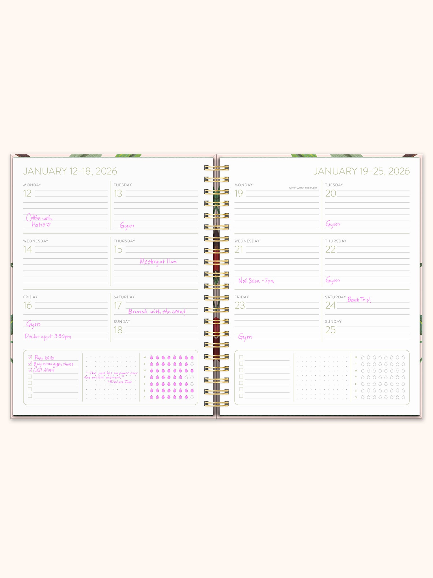 2026 Fruit &amp; Flora Extra-Large Spiral Planner