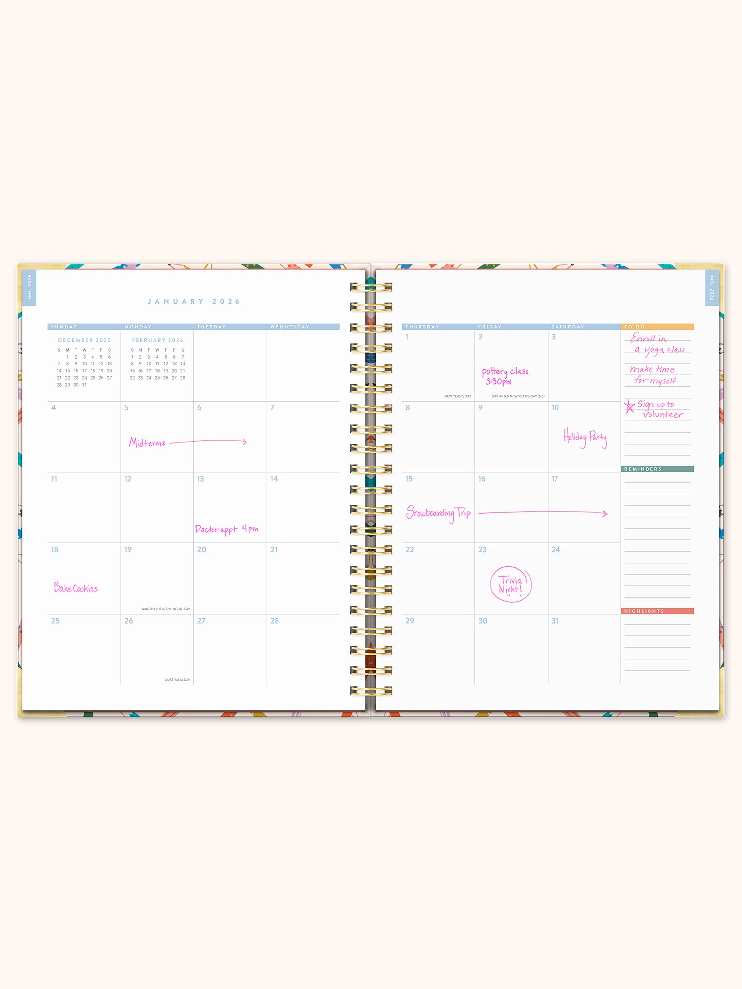 2026 Make Your Mark Deluxe Extra-Large Spiral Planner