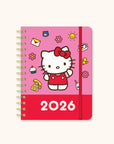 2026 Hello Kitty Playful Pink Deluxe Compact Flexi Planner