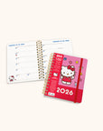 2026 Hello Kitty Playful Pink Deluxe Compact Flexi Planner