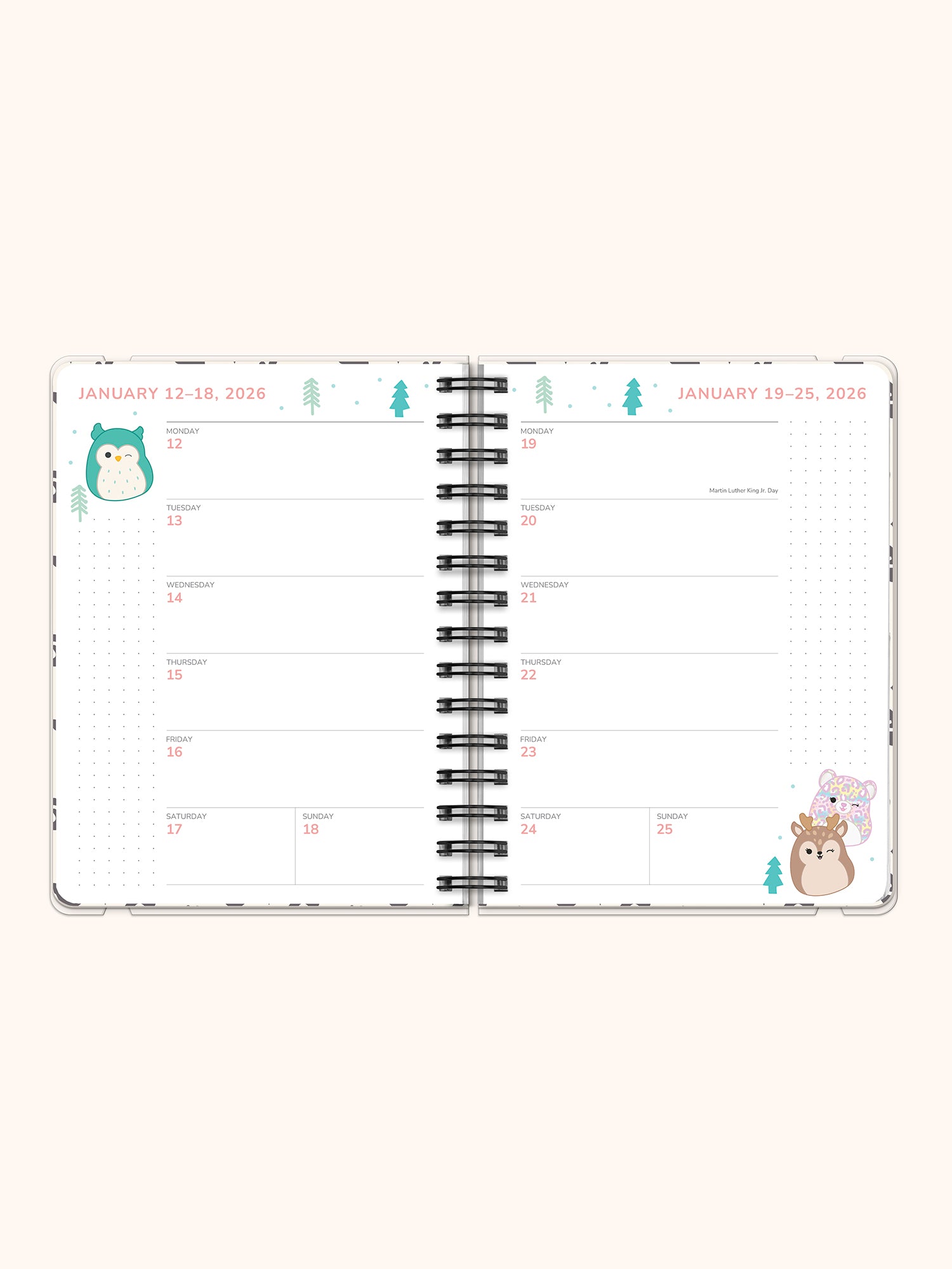 2026 Squishmallows Squish Squad Deluxe Compact Flexi Planner