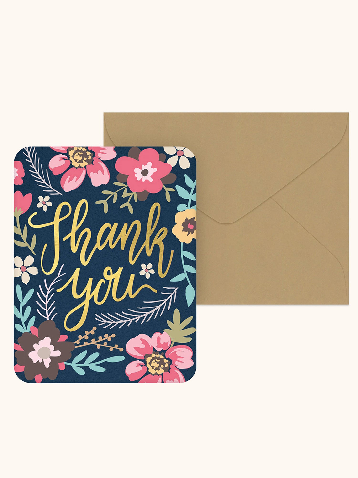 Midnight Garden Thank You Artisan Note Cards