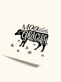 Moo-chas Gracias Artisan Note Cards