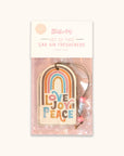 Love Joy Peace Rainbow Car Air Freshener