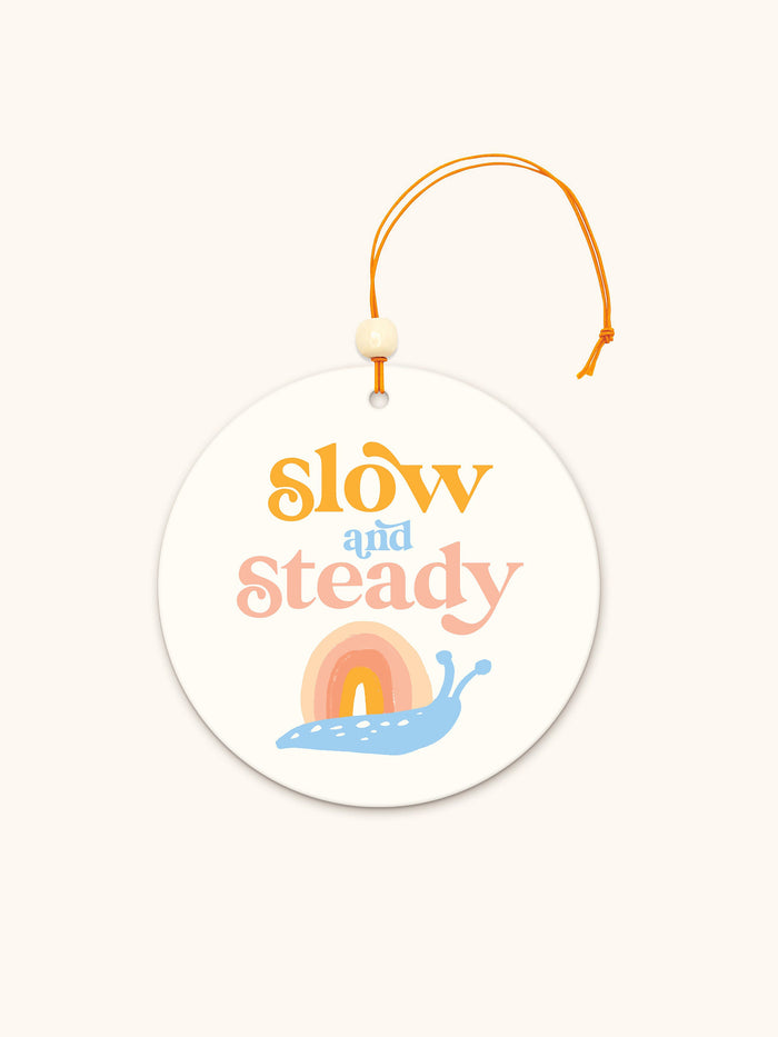 Slow and Steady Rainbow Snail Car Air Freshener