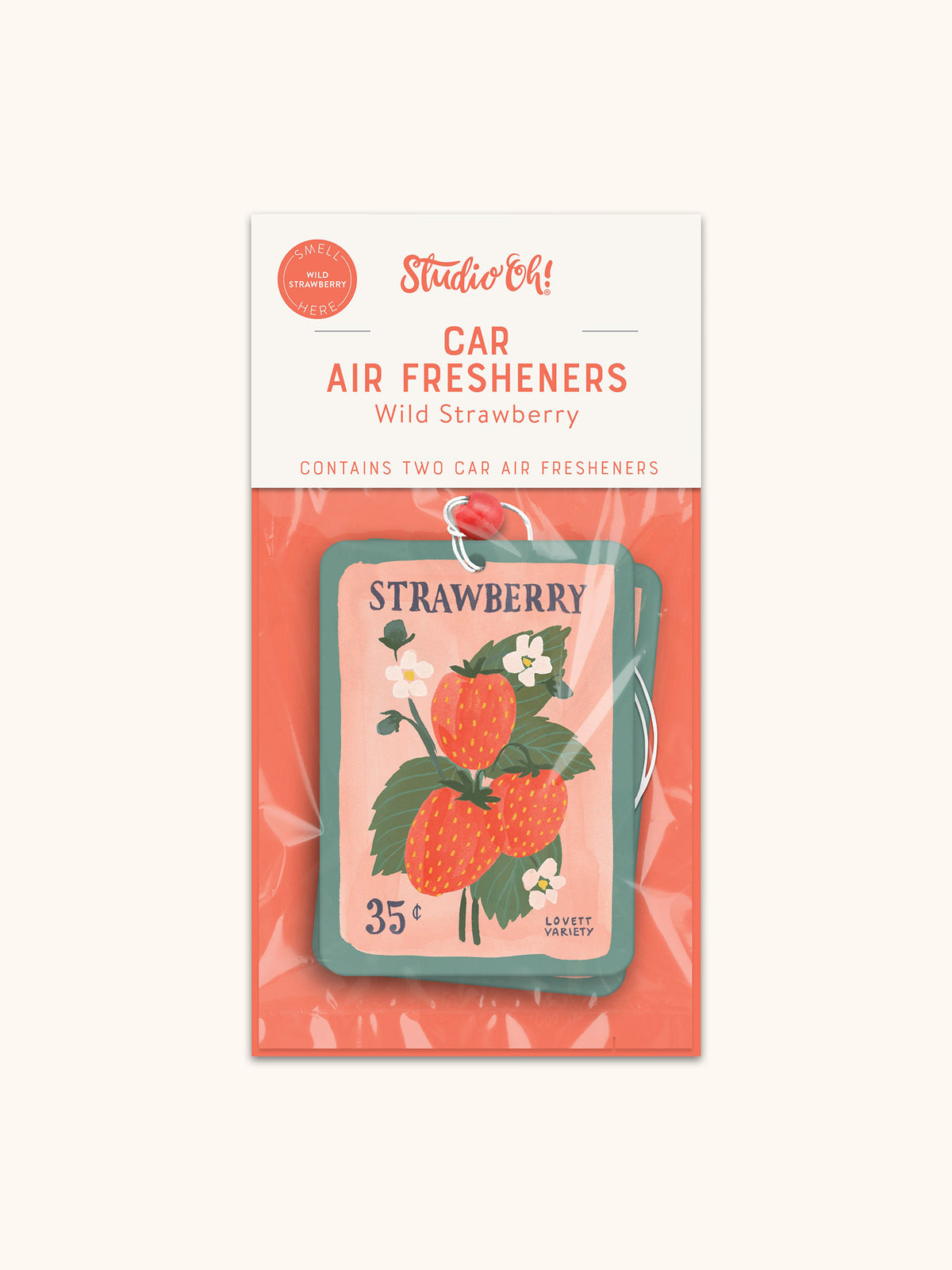 Strawberry Seeds Car Air Freshener