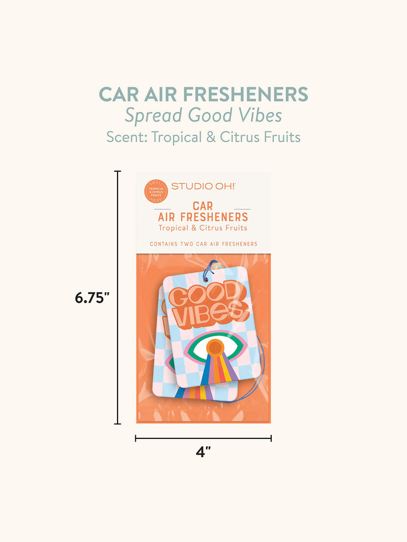 Spread Good Vibes Car Air Freshener