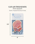 Pink Seashell Car Air Freshener