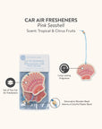 Pink Seashell Car Air Freshener