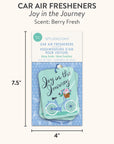 Joy in the Journey Car Air Freshener