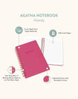 Howdy (Pink Punch) Agatha Notebook