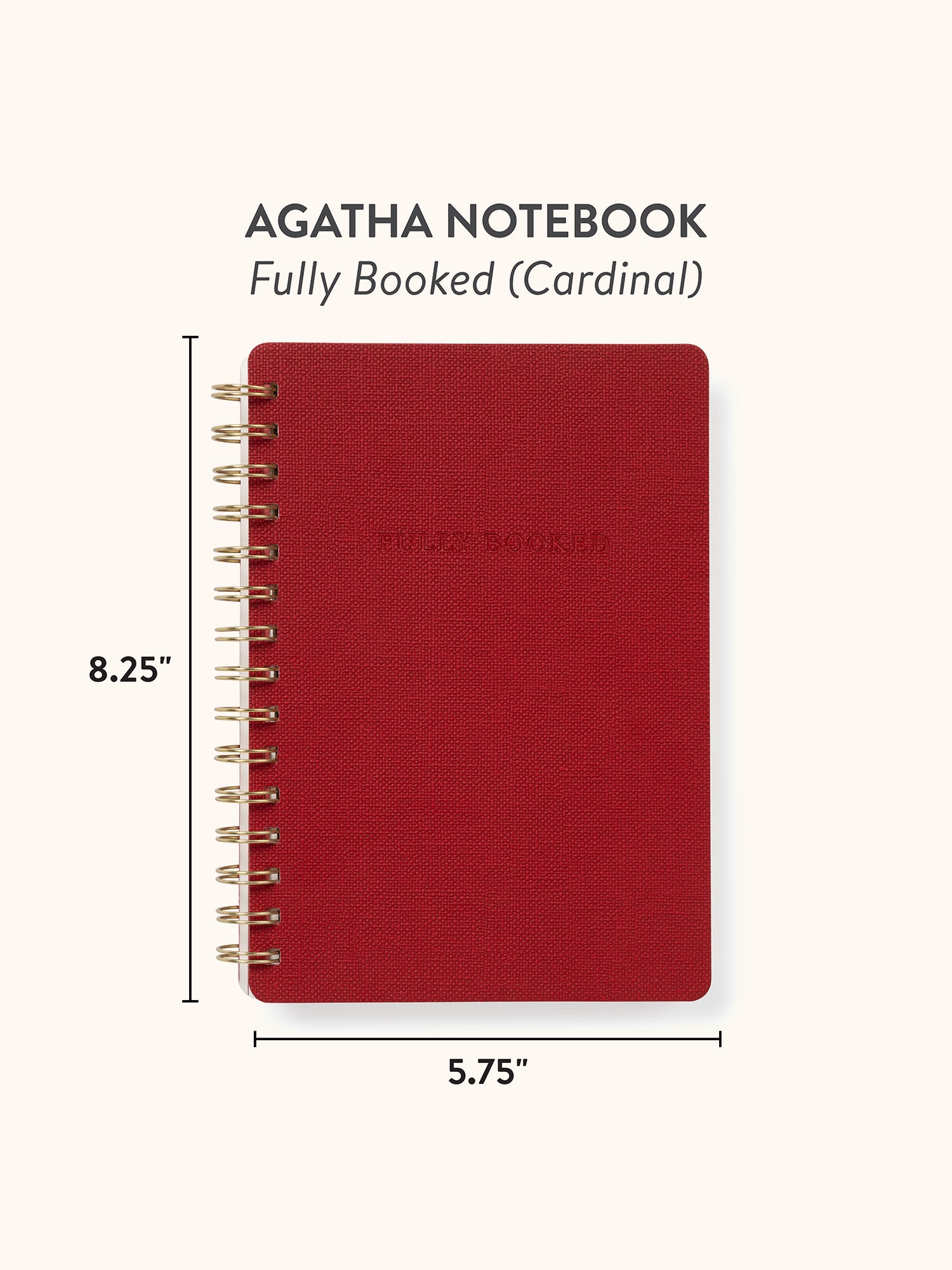 Fully Booked (Cardinal) Agatha Notebook