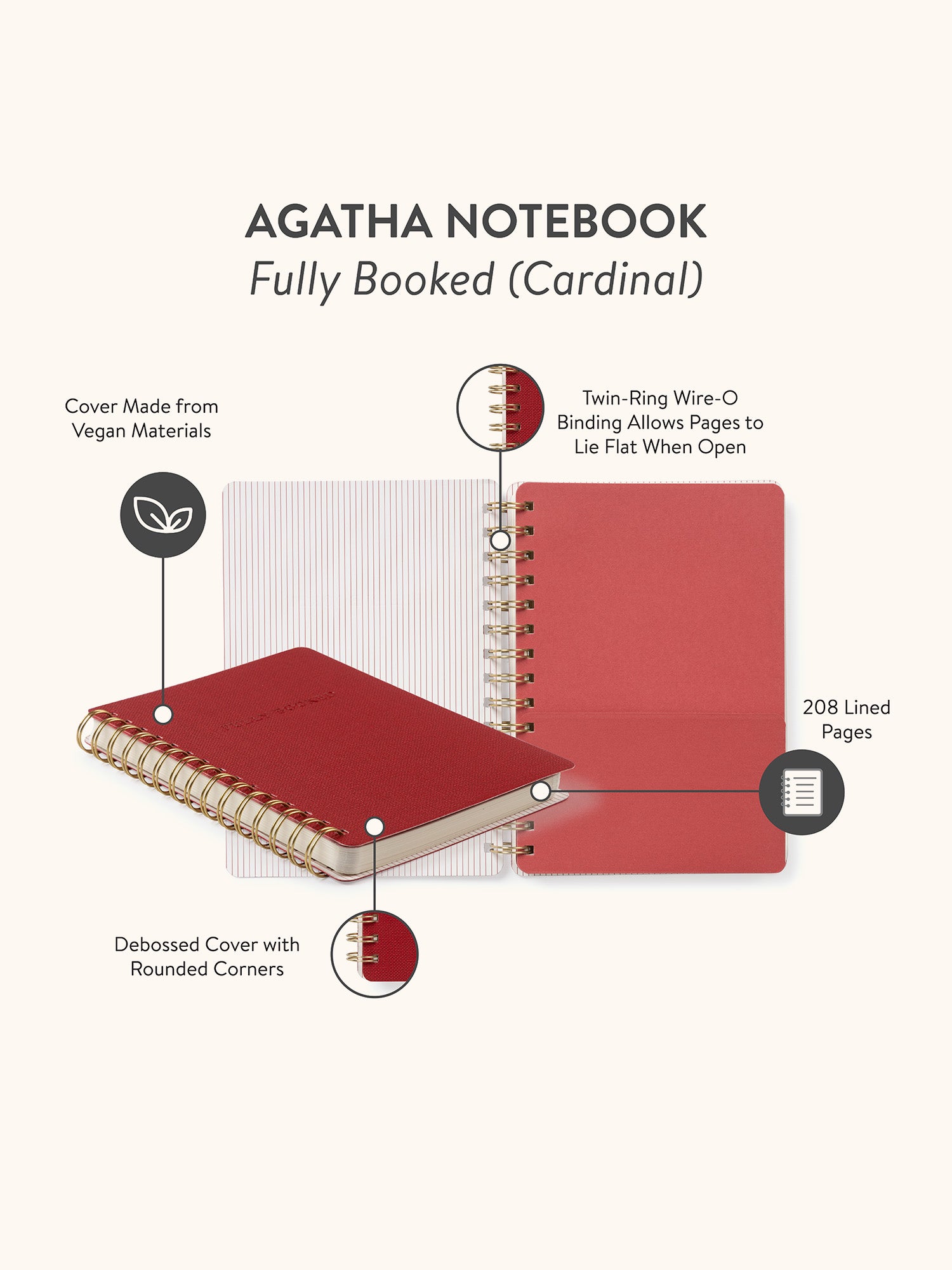 Fully Booked (Cardinal) Agatha Notebook