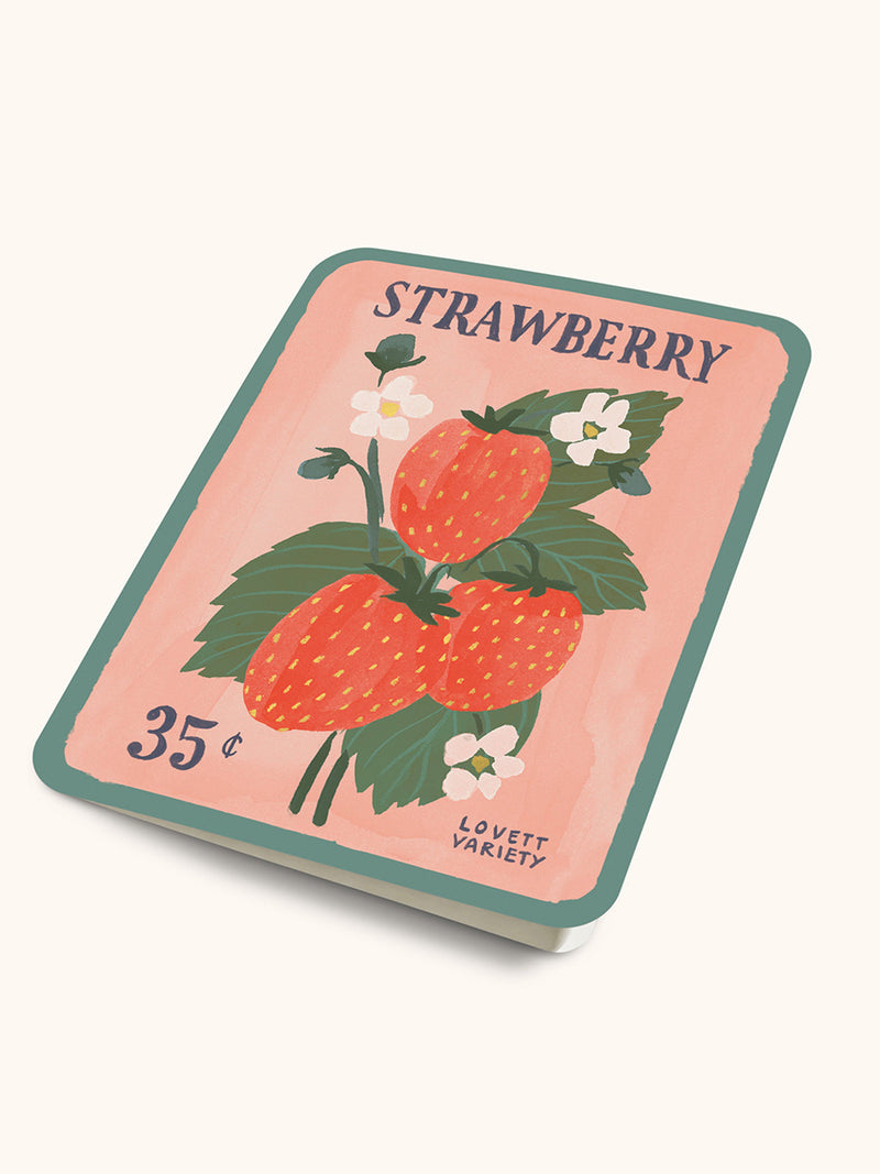 Strawberry Seeds Artisan Note Cards