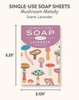 Mushroom Melody Single-Use Soap Sheets