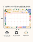 2025 Bella Flora Desk Blotter Calendar