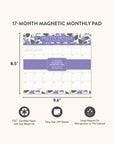 2025 Pretty Petals Magnetic Monthly Pad Calendar