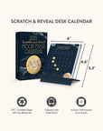 2025 Moon Phases Scratch & Reveal Desk Calendar