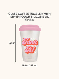 Funk It! Glass Coffee Tumbler