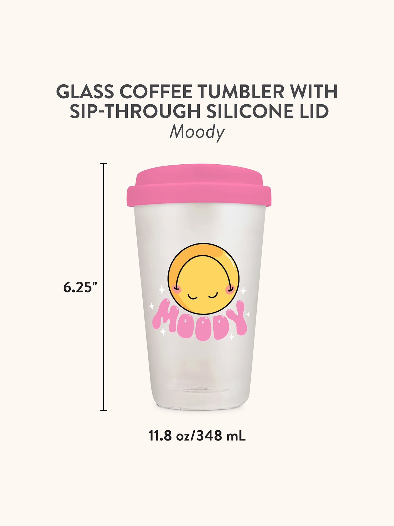 Moody Glass Coffee Tumbler - Thumbnail 3