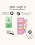 Checkerboard Blooms Hand & Nail Spa Kit