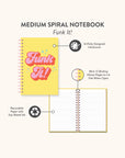 Funk It! Medium Spiral Notebook