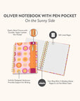 The Sunny Side Oliver Notebook with Pen Pocket