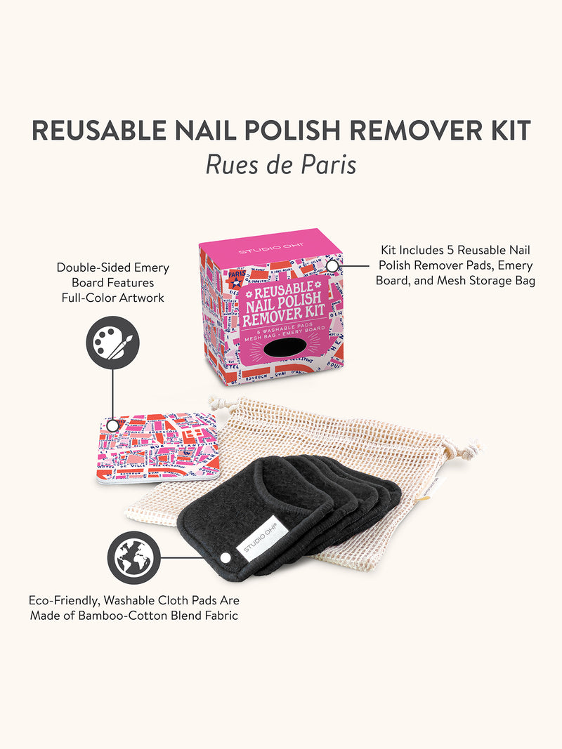 Rues De Paris Reusable Nail Polish Remover Kit